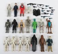 Eighteen Vintage Star Wars Action Figures Kenner.