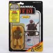 Vintage Star Wars Return of the Jedi Weequay Original Carded Moc Action Figure Kenner.