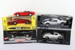 Five 1/18 Scale Die Cast Cars.