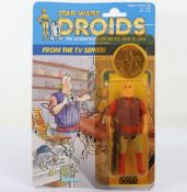 Vintage Star Wars Droids Cartoon Jord Dusat Original Carded Moc Action Figure Kenner.