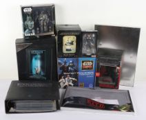 Collection of Star Wars Action Figures and Statues.