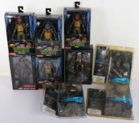 Collection of Predator and Teenage Mutant Ninja Turtles action figures.