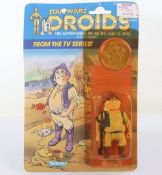 Vintage Star Wars Droids Cartoon Uncle Gundy Original Carded Moc Action Figure Kenner.