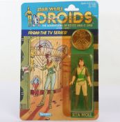 Vintage Star Wars Droids Cartoon Kea Moll Original Unpunched Carded Moc Action Figure Kenner.