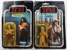Two Vintage Star Wars Return of the Jedi Carded Moc Action Figure Kenner.