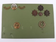 Selection of Military Badges to The Hampshire Regiment.