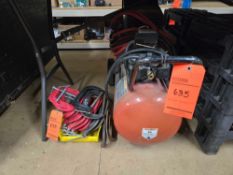 Lot of assorted (1) Craftsman compressor m/n 919.152911, (16) clamps 4, 5 and 6 inch
