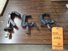 Lot of (50) assorted pipe clamps