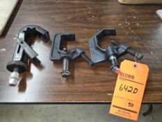 Lot of (50) assorted pipe clamps