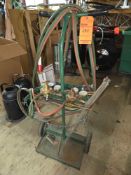 acetylene cart with hose (2) regulators and (2) handles with extra tips