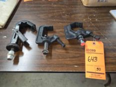Lot of (50) assorted pipe clamps