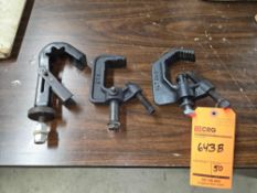 Lot of (50) assorted pipe clamps