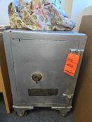 The Victor State and Lock company portable Safe (STEEL WHEELS), 20 inches (W) X 21 inches (D) X 31
