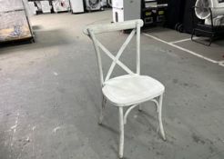 Whitewash Cross-Back Chairs