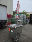 Portable Hot Dog Cart with Umbrella