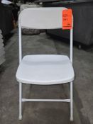 White Metal/Plastic Folding Chairs