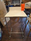 Low Back White Seat Metal Bar Chairs