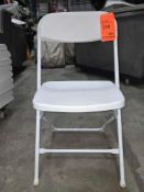 White Metal/Plastic Folding Chairs