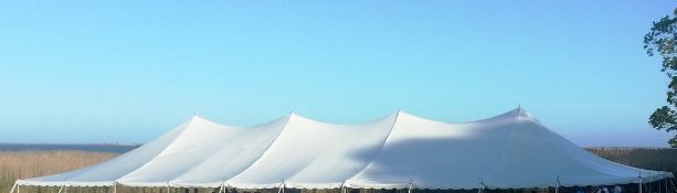 Tent Renters Supply Rope and Pole Tent, Top Olny