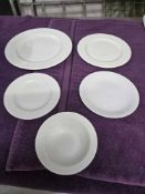 White Round Dinnerware