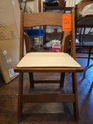 Fruitwood Padded Folding Chairs