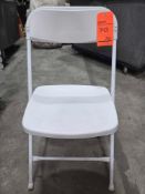 White Metal/Plastic Folding Chairs