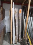 Lot of (3) 6 foot white wash custom folding bars