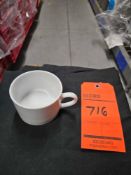 Solid white coffee cups