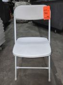 White Metal/Plastic Folding Chairs
