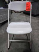 White Metal/Plastic Folding Chairs