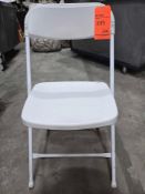 White Metal/Plastic Folding Chairs