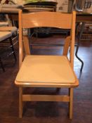 Natural Padded Folding Chairs