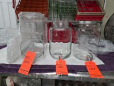 Asst. Glass/Plastic Juice Dispensers