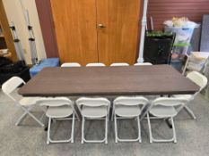 6 ft. x 30 in. Children's Table & (10) Chairs