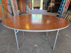 (12) 60 in. Round Wood Tables