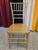 (50) Chiavari Gold Resin Chairs