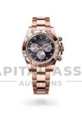 (On Sale) ROLEX COSMOGRAPH DAYTONA *18CT EVEROSE GOLD*(AUGUST 2024 NEW MODEL) 40MM BRIGHT BLACK DIAL