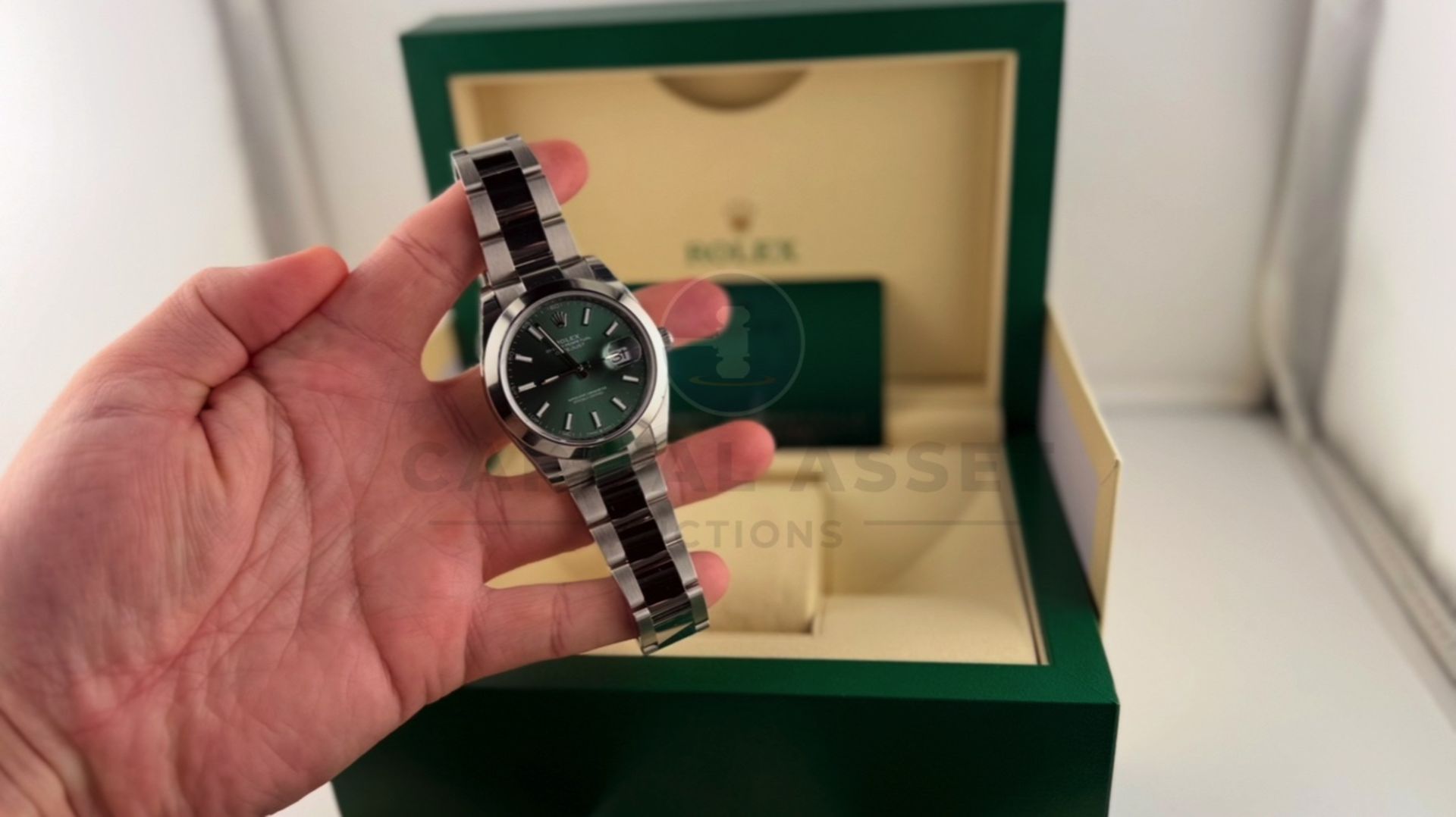 (ON SALE) ROLEX DATEJUST *MINT GREEN DIAL* 41MM OYSTER STEEL (DECEMBER 2024 NEW / UNWORN) - Image 22 of 23
