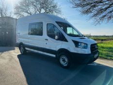 FORD TRANSIT T350 LWB HIGH ROOF *MESSING UNIT / 6 SEATER / TOILET W/C* - 21 REG - 1 OWNER- SERV HIST