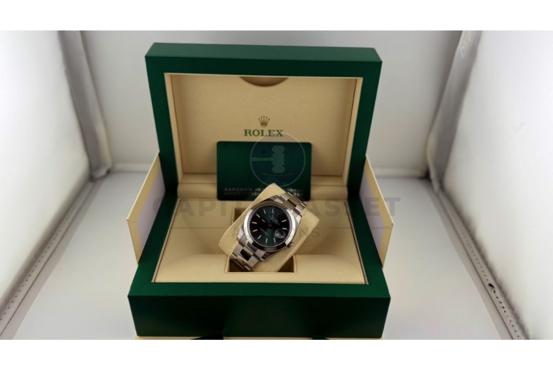 (ON SALE) ROLEX DATEJUST *MINT GREEN DIAL* 41MM OYSTER STEEL (DECEMBER 2024 NEW / UNWORN) - Image 13 of 23