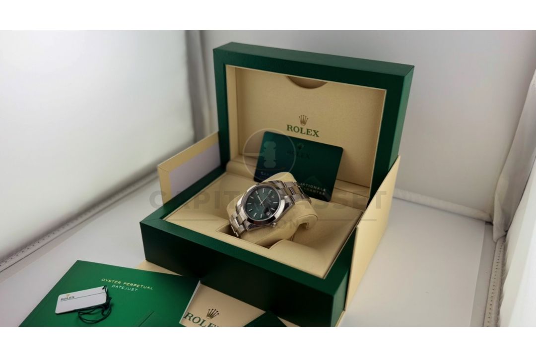 (ON SALE) ROLEX DATEJUST *MINT GREEN DIAL* 41MM OYSTER STEEL (DECEMBER 2024 NEW / UNWORN) - Image 15 of 23
