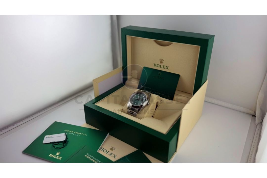 (ON SALE) ROLEX DATEJUST *MINT GREEN DIAL* 41MM OYSTER STEEL (DECEMBER 2024 NEW / UNWORN) - Image 8 of 23