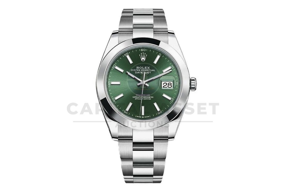 (ON SALE) ROLEX DATEJUST *MINT GREEN DIAL* 41MM OYSTER STEEL (DECEMBER 2024 NEW / UNWORN) - Image 1 of 23