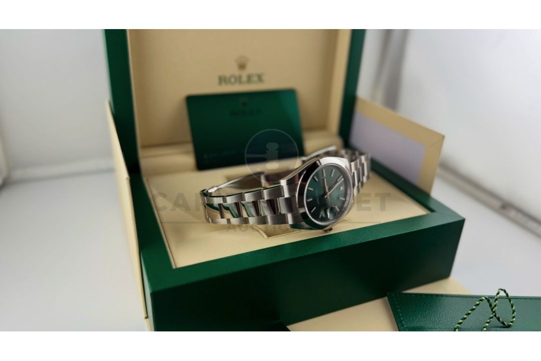 (ON SALE) ROLEX DATEJUST *MINT GREEN DIAL* 41MM OYSTER STEEL (DECEMBER 2024 NEW / UNWORN) - Image 17 of 23