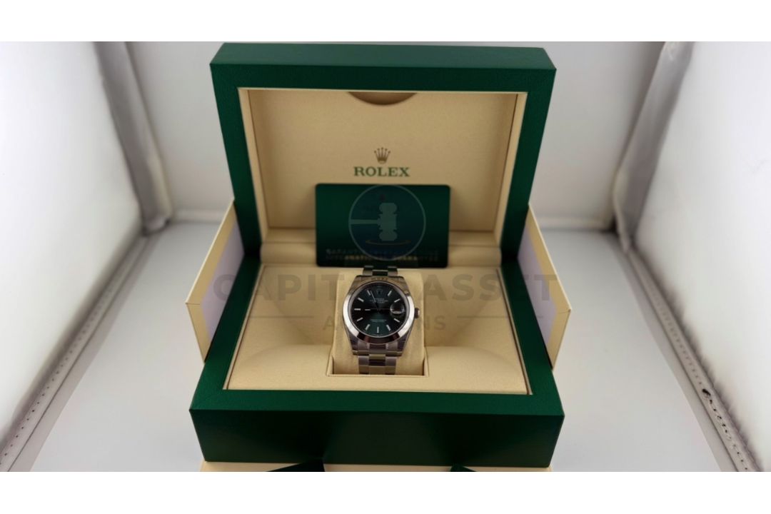 (ON SALE) ROLEX DATEJUST *MINT GREEN DIAL* 41MM OYSTER STEEL (DECEMBER 2024 NEW / UNWORN) - Image 5 of 23