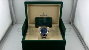 ROLEX DATEJUST 41MM *AZZURRO BLUE DIAL* (MAY 2025 - NEW / UNWORN) 41MM OYSTER STEEL *BEAT THE WAIT*