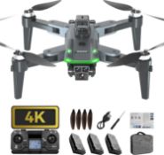 RRP £102.97 - HYTOBP S166 GPS Drone with Camera 4K Professional for Adults Beginners, Drone with 3