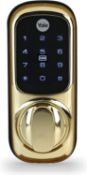 RRP £90.00 - Keyless Lock Push Button, Yale - Keyless Connected Smart Door Locks, Colour Polished B