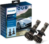 RRP £115.05 - Philips Ultinon Pro9100 LED car headlight bulb (H4), +350%, 5.800K, set of 2