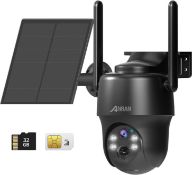 RRP £80.70 - ANRAN 3/4G LTE 2K Security Camera Wireless Outdoor (SIM Card & 32GB SD Card Included),